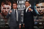 Boxing Press Conference with Canelo Alvarez and Gennady Golovkin