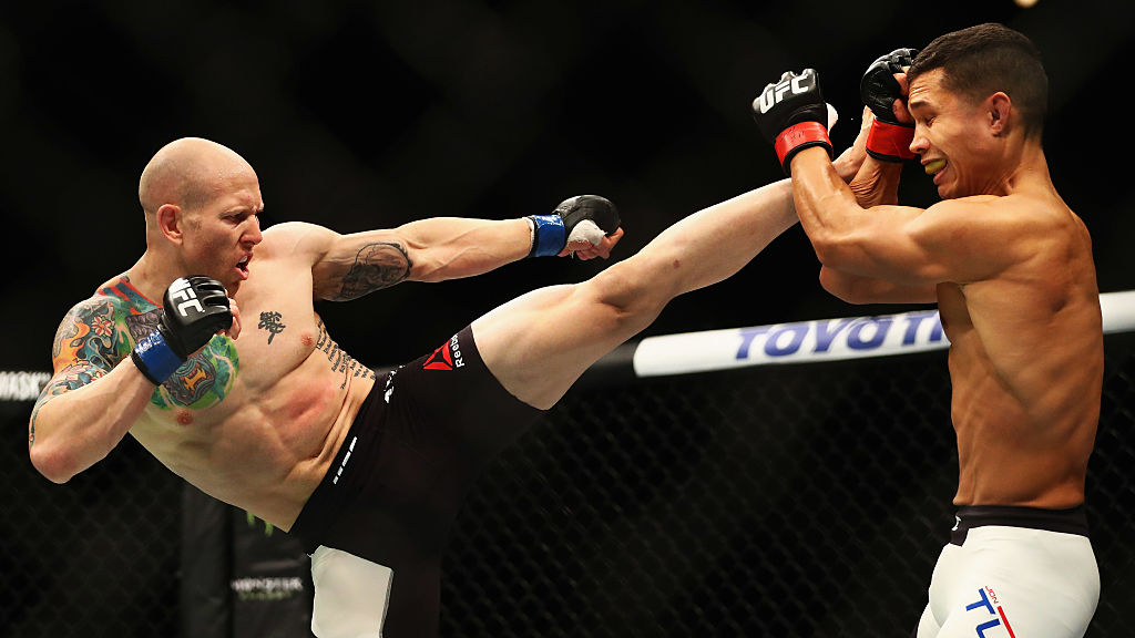 during the UFC Fight Night 87 at Ahoy on May 8, 2016 in Rotterdam, Netherlands.