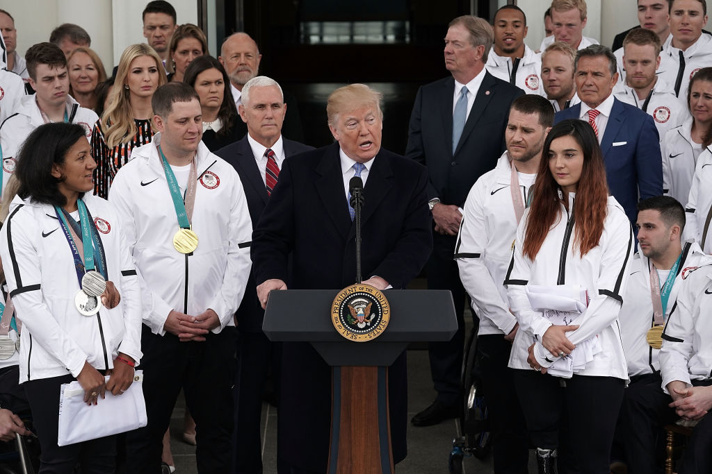 President Trump Welcomes U.S. Olympic Athletes To The White House